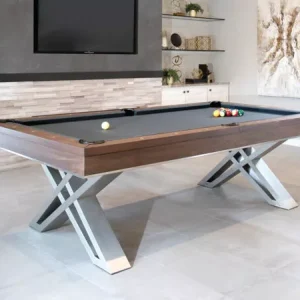 The Pierce Billiard Table with Slate Grey Felt